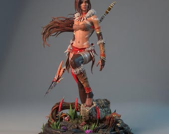 Nidalee STL File | League of Legends | 1:6 Scale | Supported & Non-Supported