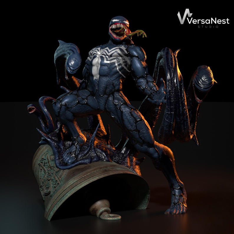 Venom 3D Print STL | Marvel Symbiote Statue 1:6 Scale | Spider-man ...