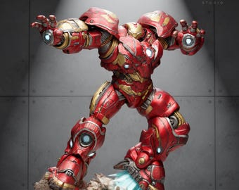 Heavy Mech Battle Armor Statue – 1:6 Scale Power Suit STL File | Non-Supported & Pre-Supported