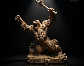 Giant Primal Warrior Diorama 1:6 Scale – High Detail Monster STL File | Digital Model Only