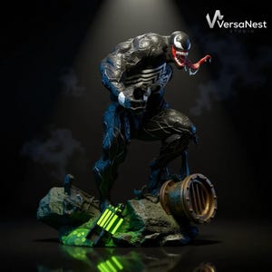 Venom symbiote digital sculpture STL