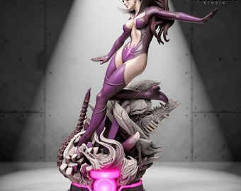 Archivo STL de la heroína Linterna Rosa para impresión 3D, modelo de estatua de resina de fantasía, figura coleccionable (descarga digital).