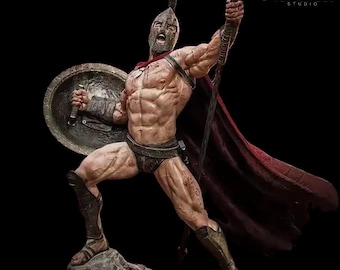 Leonidas Spartan Fan Art – 1:6 Scale STL Files for 3D Printing (Supported & Unsupported)