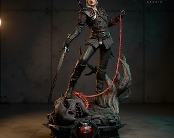 Ciri The Witcher 4 Statue STL | 1:6 Scale | Pre-Supported & Non-Supported Files | High Detail Fantasy Figure for Resin 3D Printing