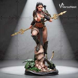 Machiko Noguchi Predator STL 3D model full statue view