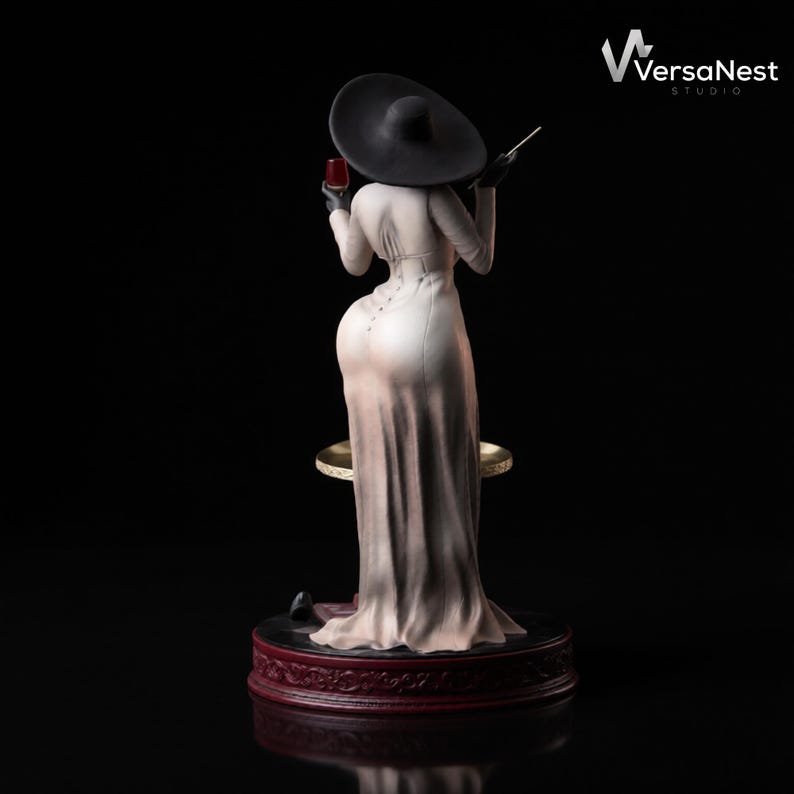 lady dimitrescu 1:6 scale stl file for resin 3d printing