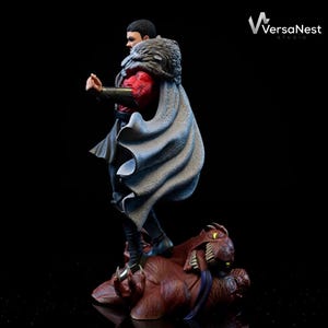 Comic character 3D printable STL sculpture Thragg