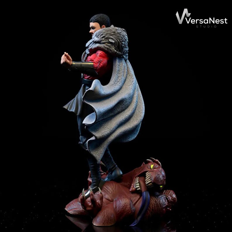 Comic character 3D printable STL sculpture Thragg