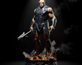Apocalypse Warlord 3D Model | Multiple Scale STL Figurine | Digital Download | Dark Sci-Fi Villain Statue