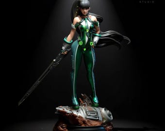 EVE Stellar Blade 3D Model STL | Multiple Scale | Non-Supported | Sci-Fi Heroine Fan Art | High Detail Resin Printable Statue