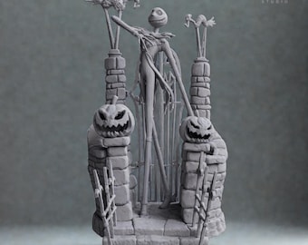 Jack Skellington STL File | Halloween 3D Print Model | Supported & Non Supported