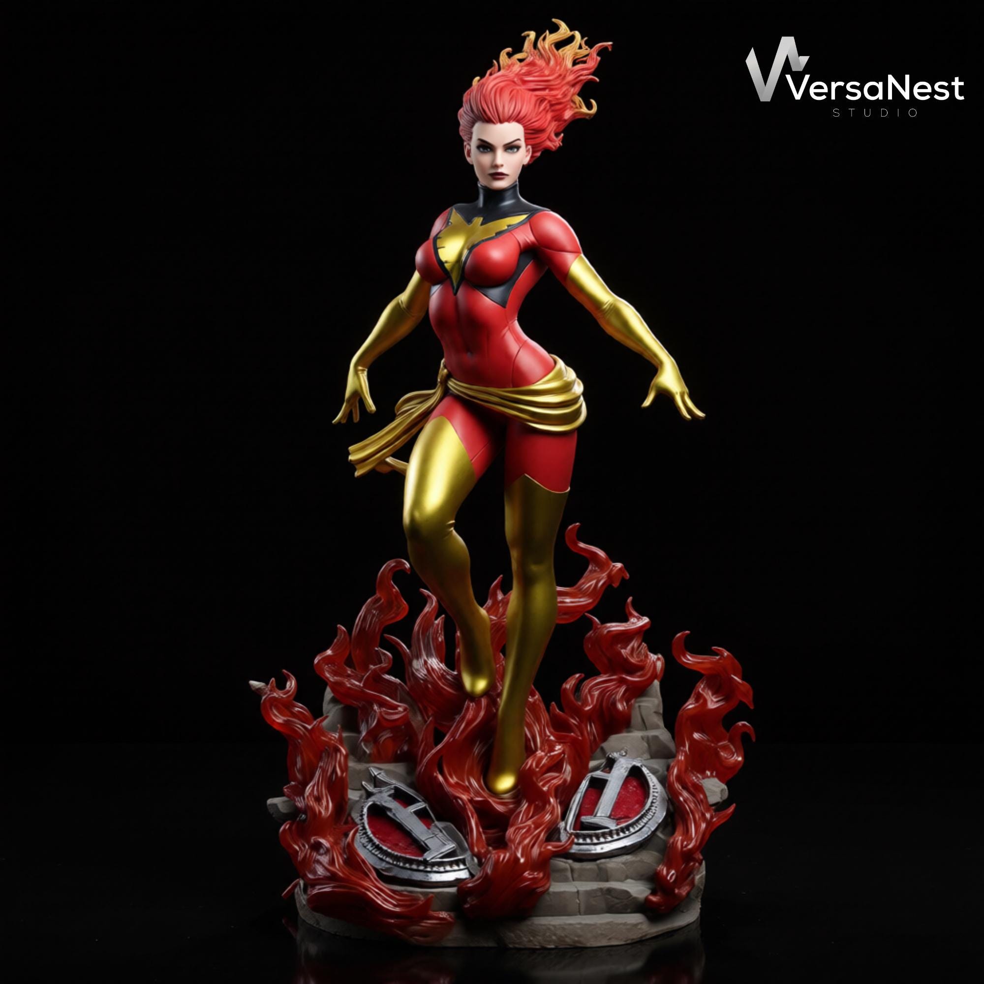 Hot Toys Sideshow Phoenix y Jean Grey Maquette Hot Toys Sideshow Phoenix y Jean Grey Maquette
