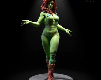Poison Ivy Fan Art – STL File for 3D Printing (Non Supported)