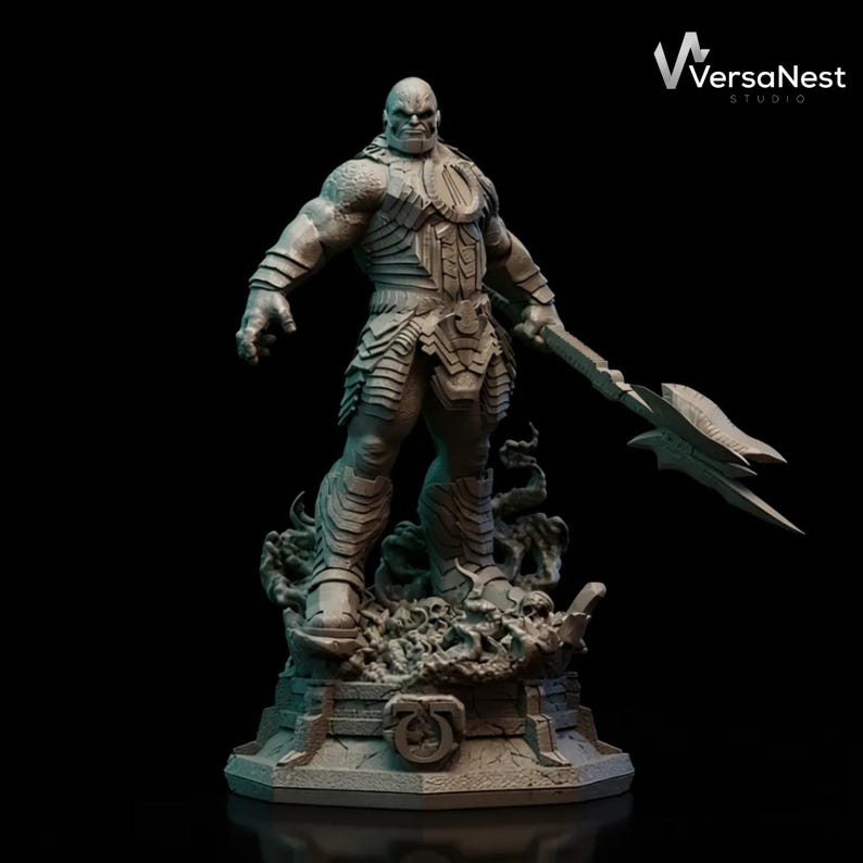 darkseid 3d model stl supervillain resin display