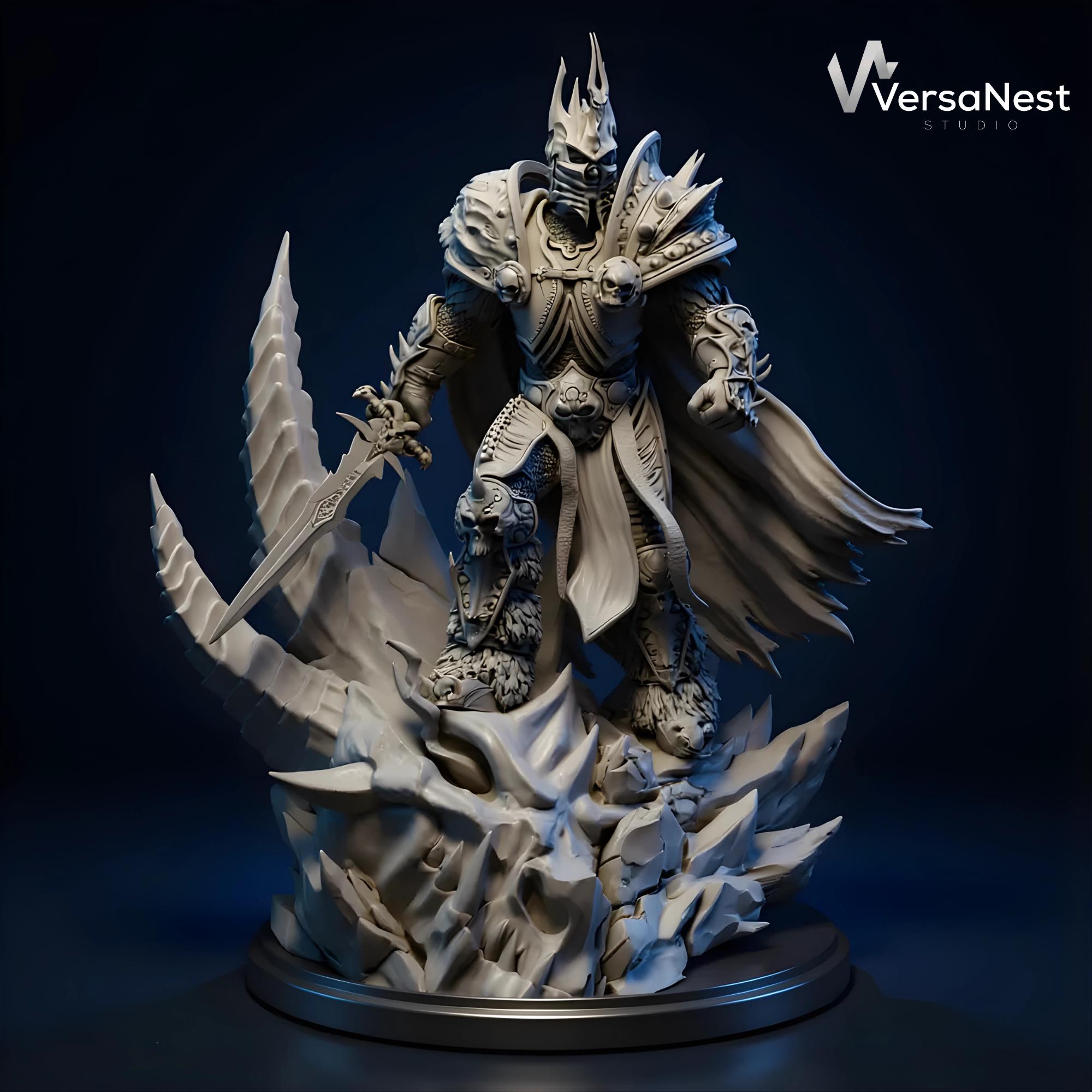 Eamily World Of Warcraft Anime-actiefiguur The Lich King Arthas PVC Figuren Collectible Model Karakter Standbeeld Speelgoed Desktop Ornamenten