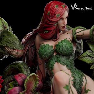 1:6 bust model of Poison Ivy for 3D printing