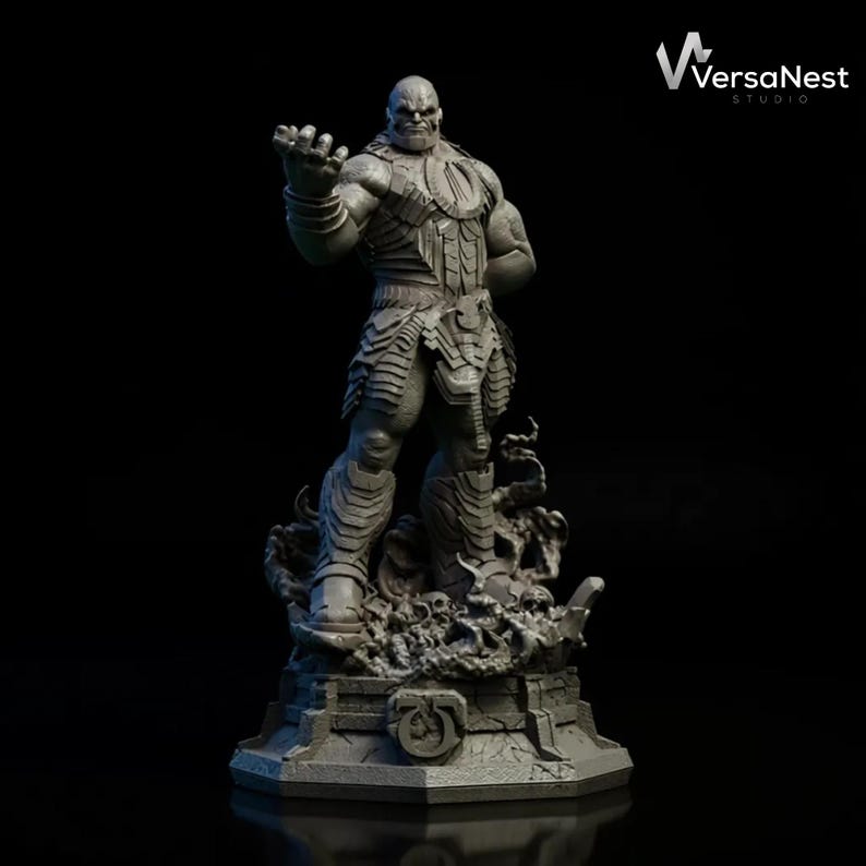 darkseid fan art stl comic villain statue