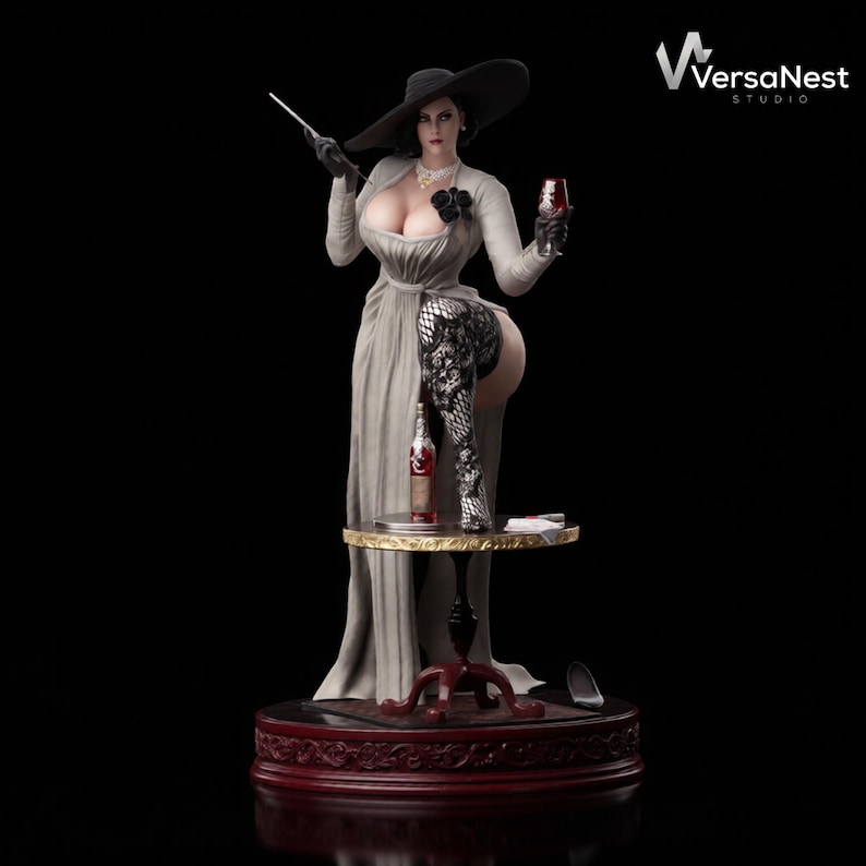 lady dimitrescu stl file resident evil village 3d print model