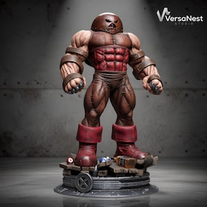 Juggernaut STL-fil för 3D-utskrift, Marvel-skurkstatymodell, 300 mm resinfigur, samlardisplay, digital nedladdning