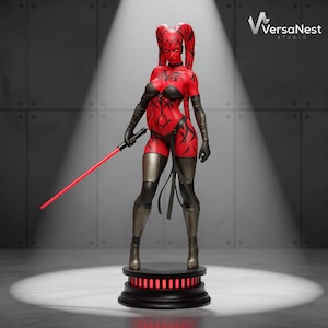 Darth Talon STL 3D Model | Sith Warrior Girl Statue for Resin 3D Printing | High Detail Sci-Fi Fan Art