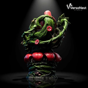 Close-up of Poison Ivy sculpt showing detailed vines and anatomy