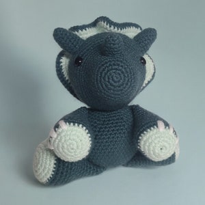 Handmade Triceratops Amigurumi