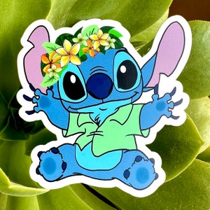 Crowned Stitch | High Quality Vinyl Sticker