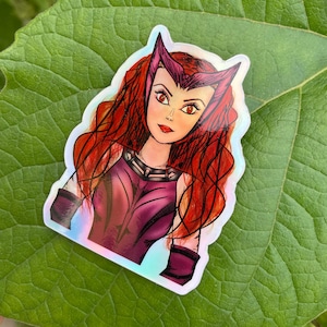 HOLO Wanda Maximoff Large Vinyl Sticker