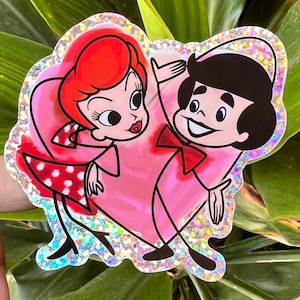 LARGE Ricky & Lucy High Quality Vinyl Sticker | Sparkly