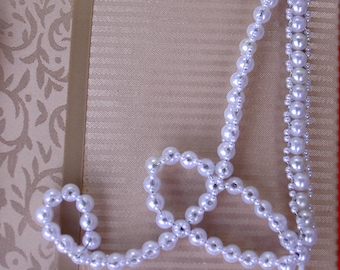 Pearl Cake Topper - Monogram Cake topper - Initial Cake Topper - Personalized Cake Topper - Wedding  - Pearl Letter Cake Topper - Letter А
