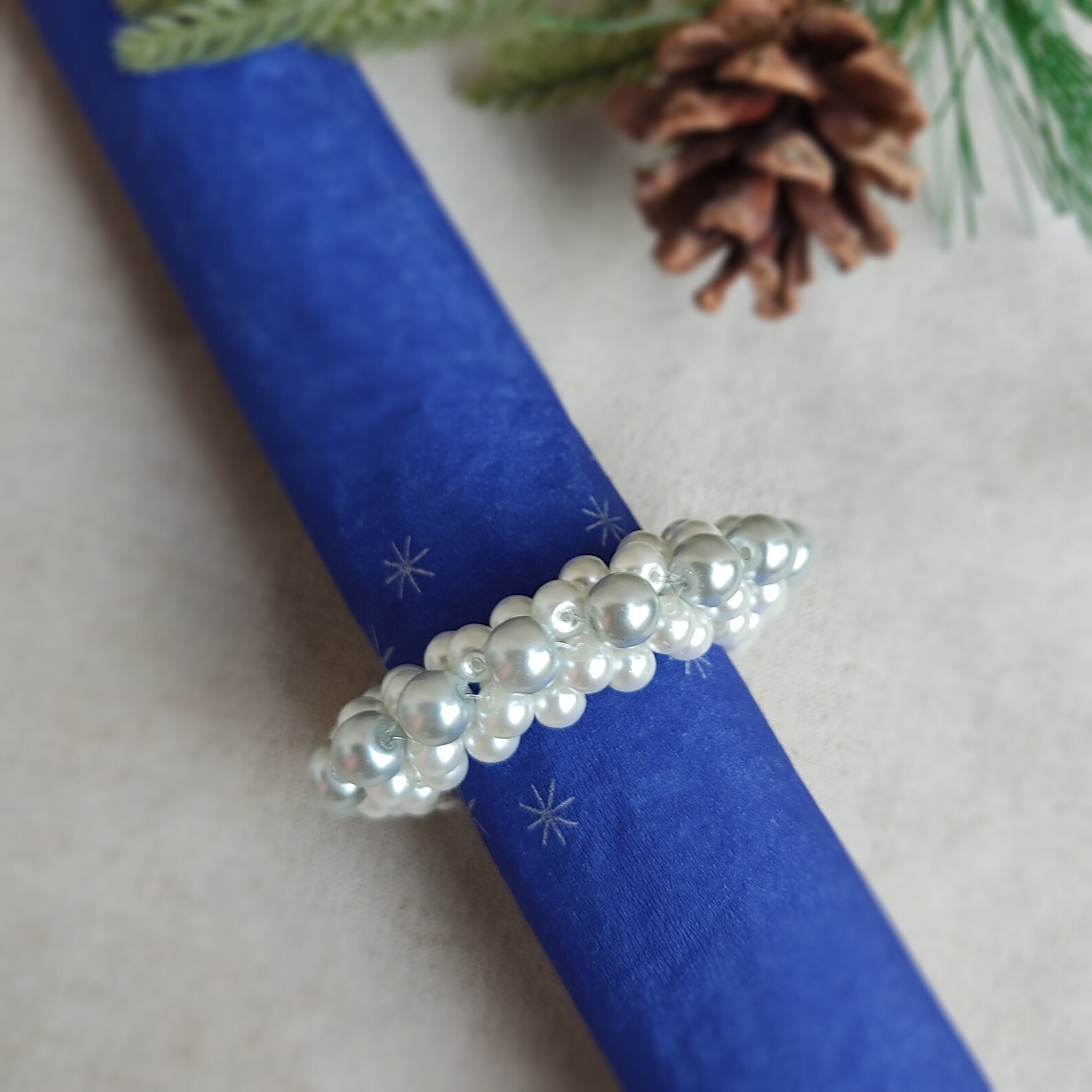 Wedding Napkin Rings 10 pcs Christmas Napkin Rings Pearl Etsy