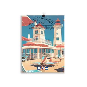 Port Jacques Beach Club Poster