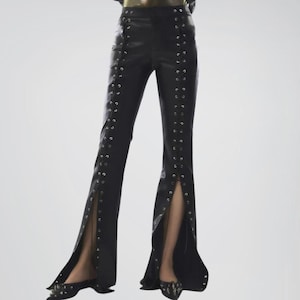 Lace up Bell Bottoms - Etsy