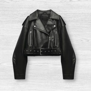 Lambskin Leather Biker Jacket: Women&#39;s Classic Moto Style