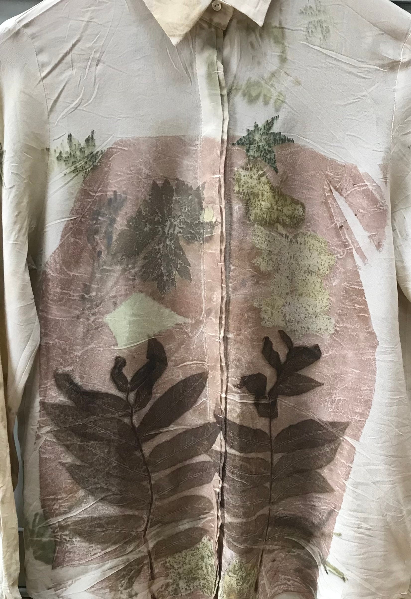 TERRA TONES ECOPRINT BLOUSE