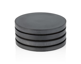 Concrete Round Coasters, Cork Backed (Set of 4)