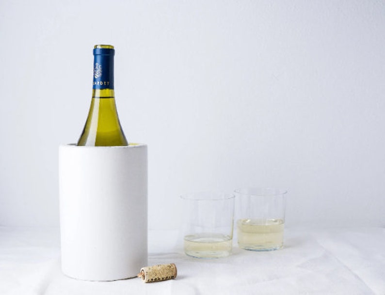 Concrete Utensil Holder / Wine Chiller / Concrete Decor image 3