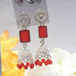 Indian Oxidized Jhumka, German Silver Earring, Afghani Earring, Banjara Jewelry, Bollywood Jewelry, Gift for Her, Jhumka  weight 7gram