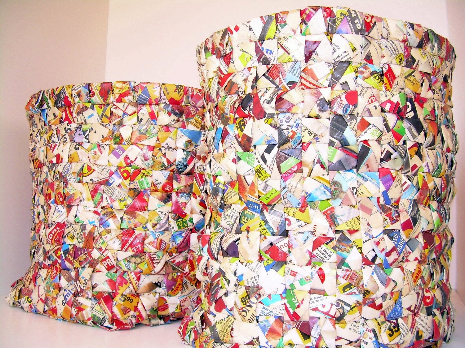 Custom Made Recycled Paper Bins made from Recycled Paper