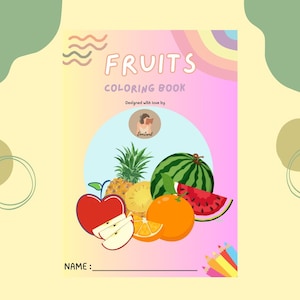 Fruits Coloring Books for Kids