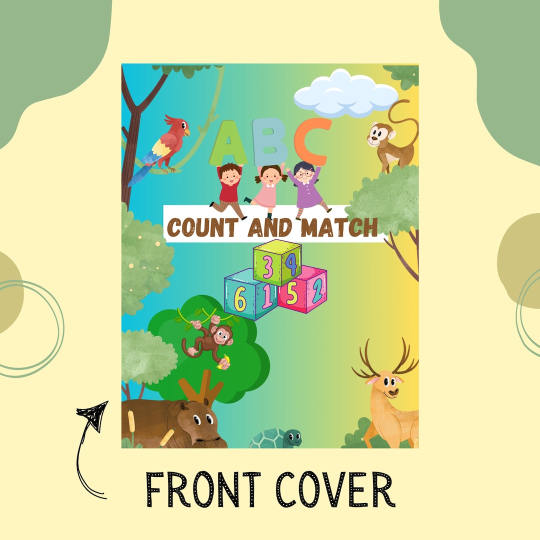 Printable ABC Count and Match Busy Book, Toddler Learning (digital ...