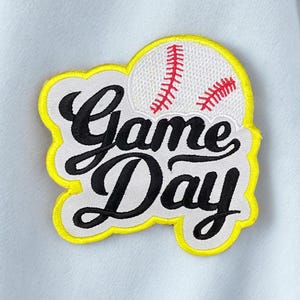 Game Day Embroidery Patch – Sports Fan Iron-On or Sew-On Applique for Jackets, Jerseys & Bags
