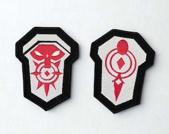 Parches de hombro bordados de Vi Arcane: Cosplay de League of Legends (juego de 2)