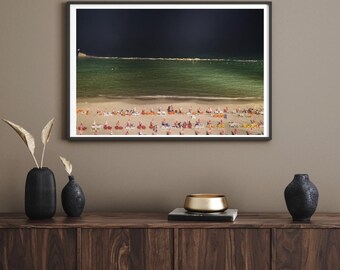 BatYam Beach at night