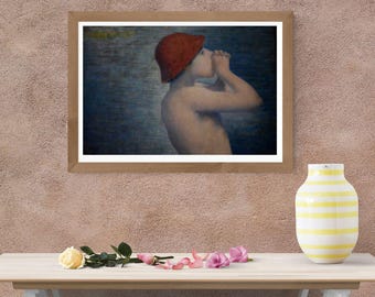 Bathing  boy- detail -Georges Seurat