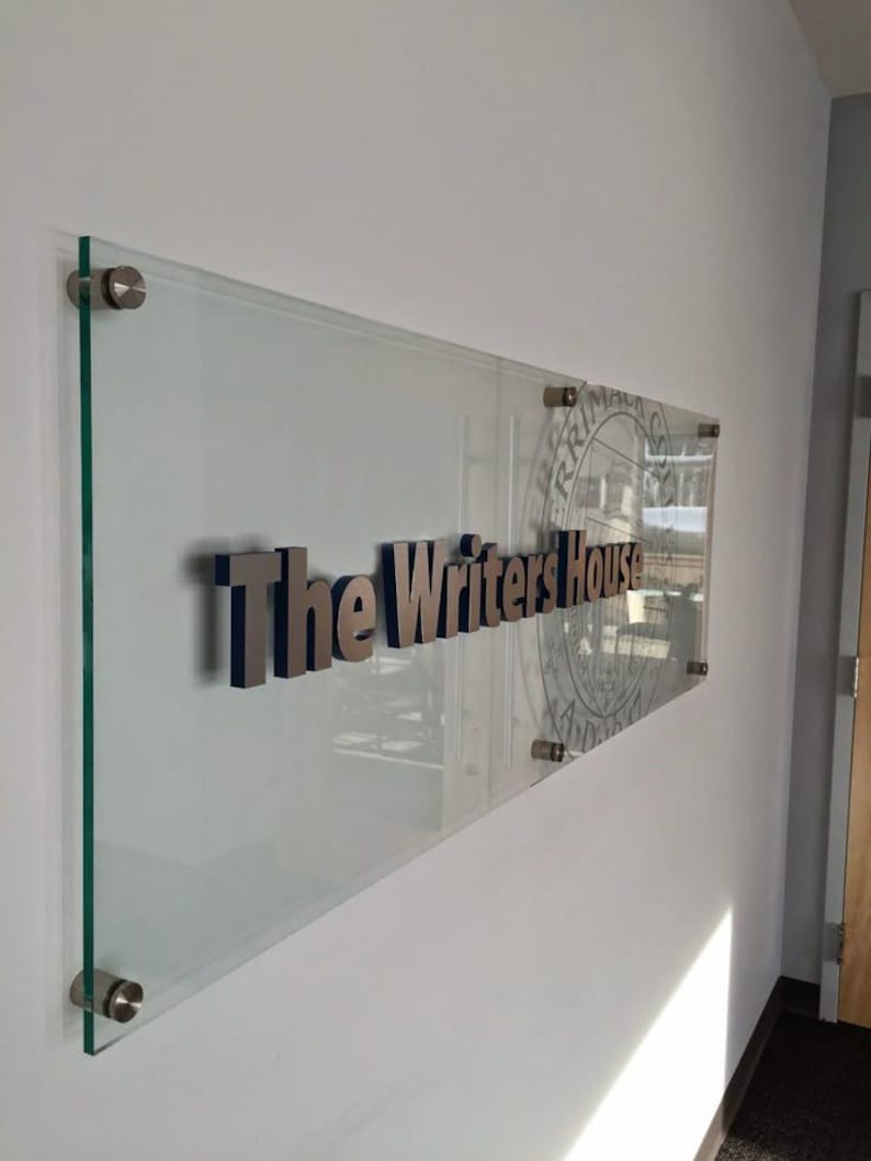 Custom Acrylic Logo Sign Personalized Office Door Sign, Wall Hanging