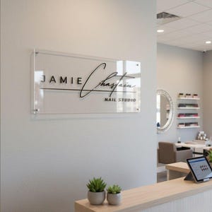 Cartello acrilico personalizzato / Decorazioni personalizzate per ufficio, attività commerciale, casa, porte e pareti