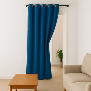 Double Sided Velvet Curtain Panels, Room Divider Velvet Curtains,Doorway Curtains, Grommet, Rod Pocket Hanging Types 17 Color Options.