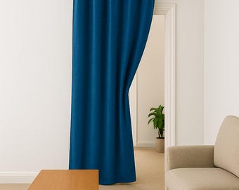 Double Sided Velvet Curtain Panels, Room Divider Velvet Curtains,Doorway Curtains, Grommet, Rod Pocket Hanging Types 17 Color Options.