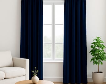 Thick Blackout Double Sided Thermal Velvet Curtain Panels for Living Room, bedroom, Room divider curtains for media, theater, dressing room